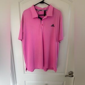 Adidas Men's Vibrant Pink Golf Polo
